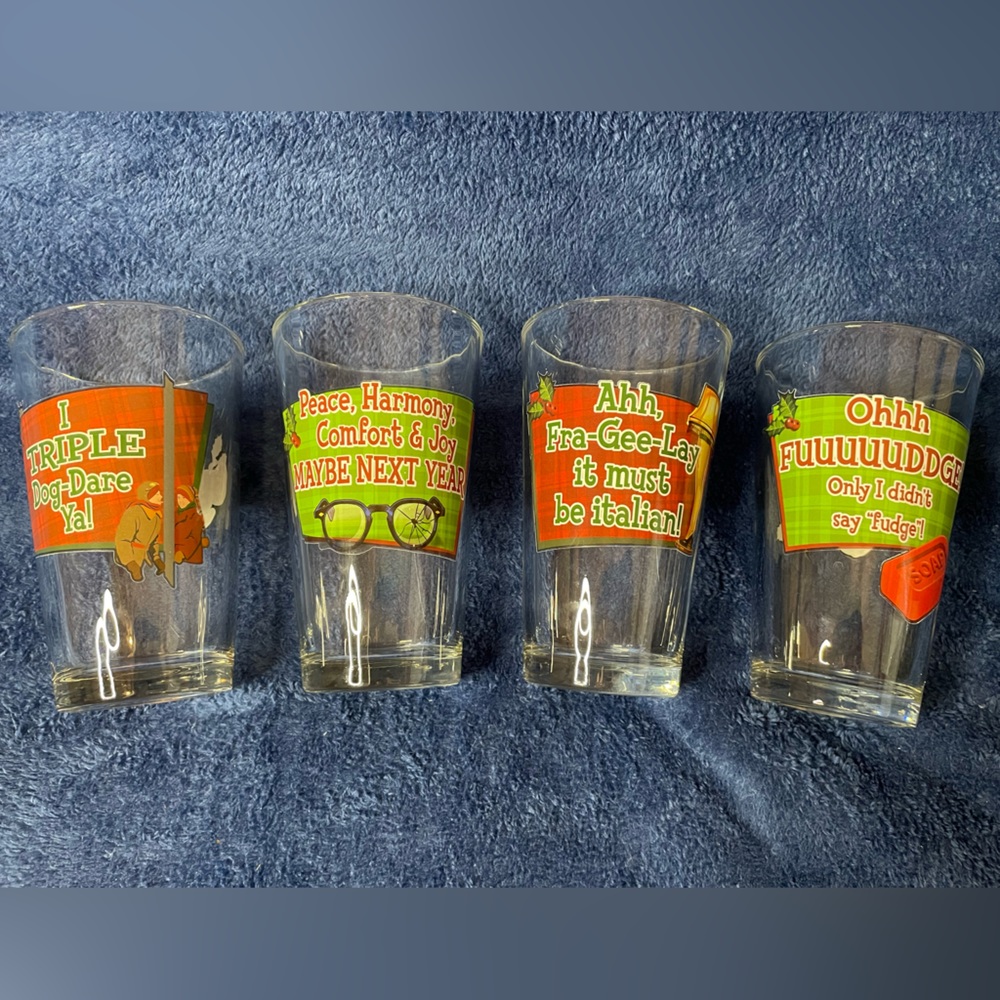 A Christmas Story Collector’s Series Pint Glass 4-Pack